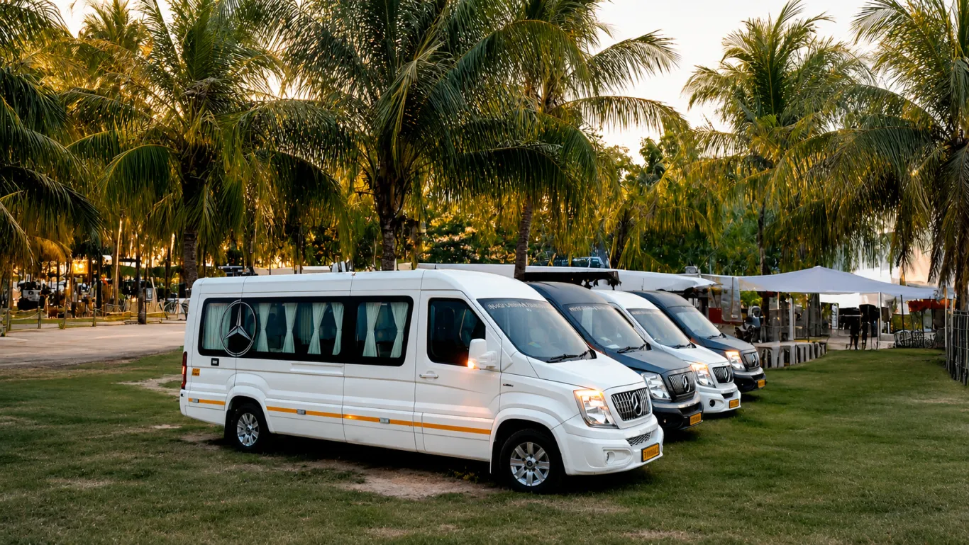 Urbania convoy on a wedding morning in Chennai — full-width banner
