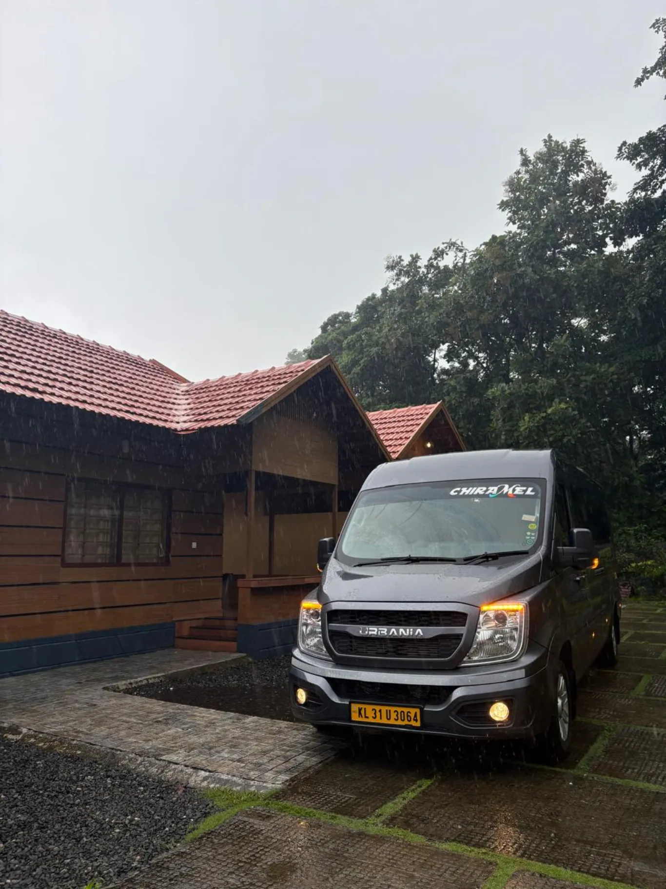 Urbania parked at Kodaikanal