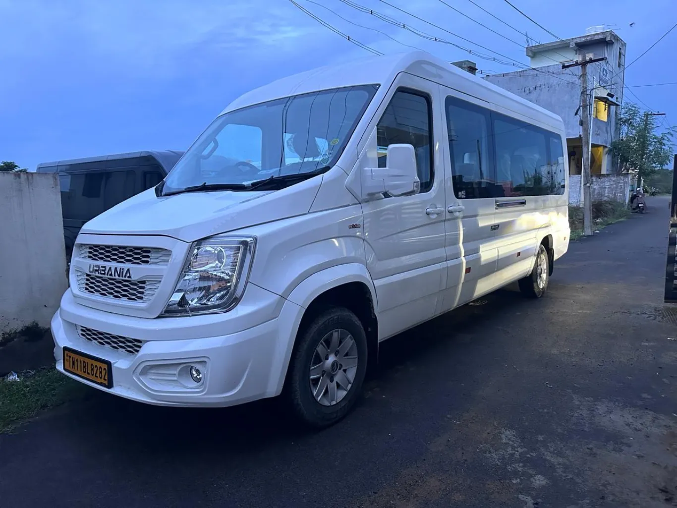 Force Urbania exterior front three-quarter view — Urbania Rentals Chennai
