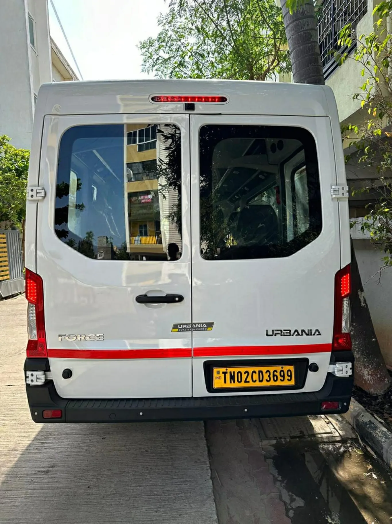 Urbania luggage bay loaded for an outstation family tour